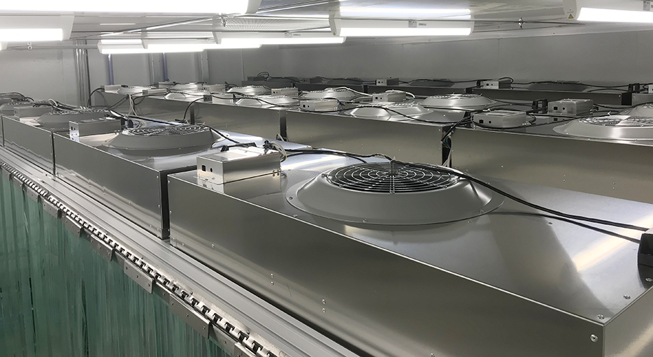 乐鱼网FFU模块机组采用不锈钢材质，整洁密封。